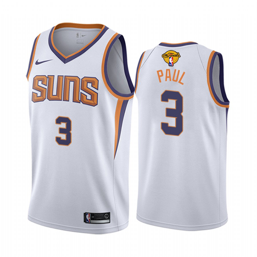 Nike Suns #3 Chris Paul Youth 2021 NBA Finals Bound Swingman Association Edition Jersey White