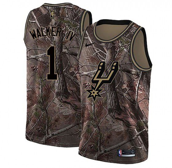 Nike Spurs #1 Lonnie Walker IV Camo Youth NBA Swingman Realtree Collection Jersey