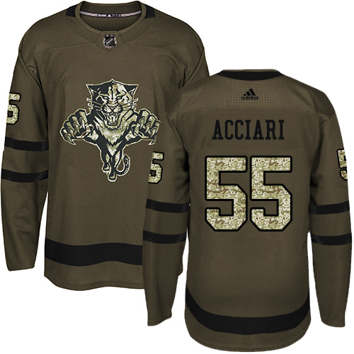 Adidas Panthers #55 Noel Acciari Green Salute to Service Stitched Youth NHL Jersey