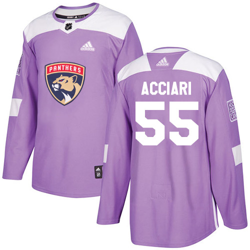 Adidas Panthers #55 Noel Acciari Purple Authentic Fights Cancer Stitched Youth NHL Jersey