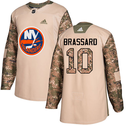 Adidas Islanders #10 Derek Brassard Camo Authentic 2017 Veterans Day Stitched Youth NHL Jersey