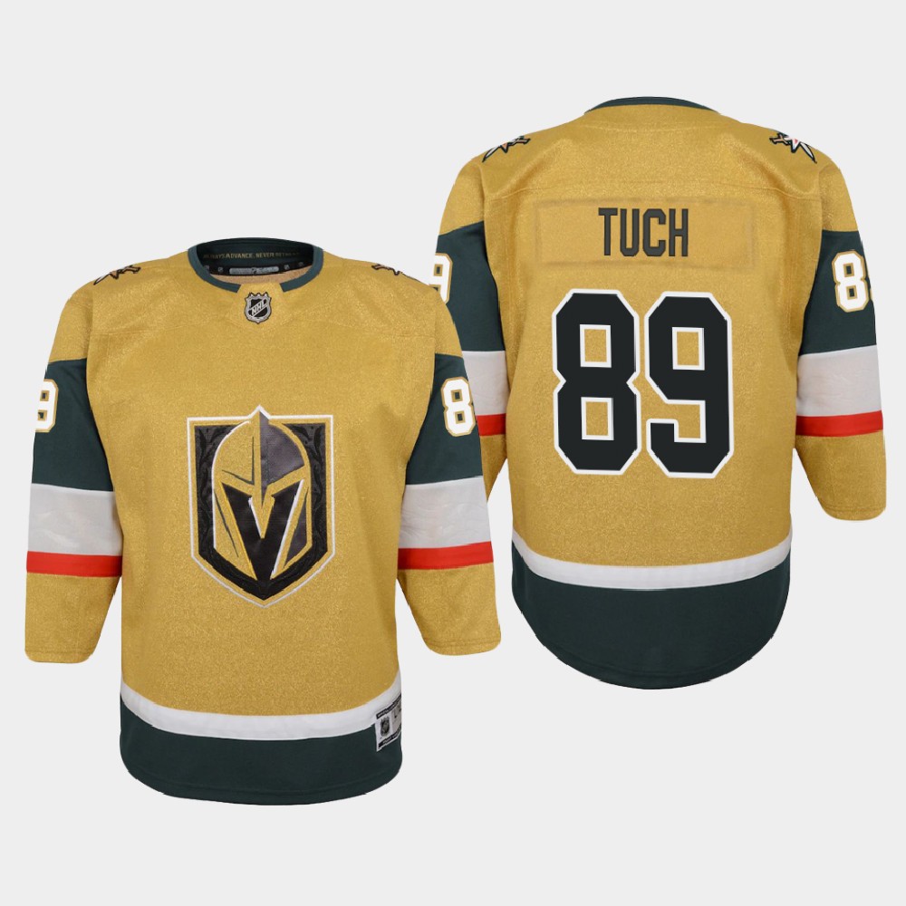 Vegas Golden Knights #89 Alex Tuch Youth 2020-21 Player Alternate Stitched NHL Jersey Gold