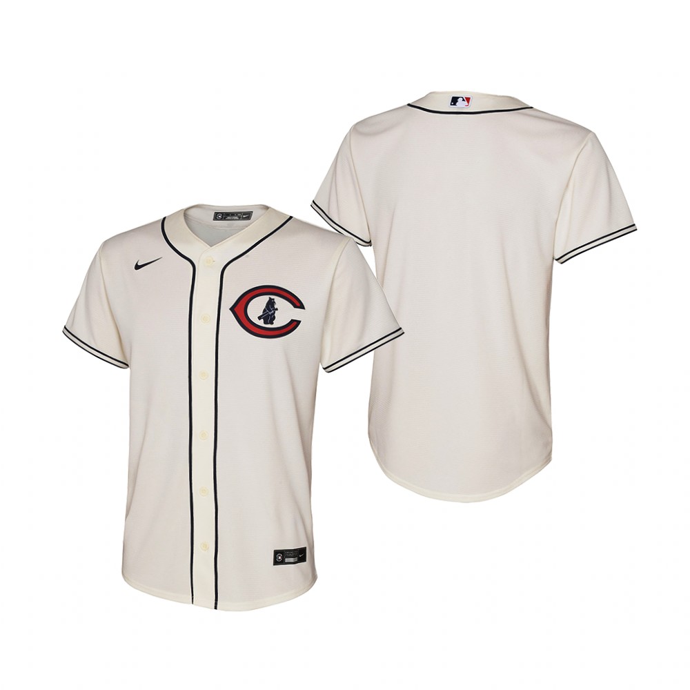 Chicago Cubs Blank Youth 2022 Field of Dreams MLB Game Jersey - Cream