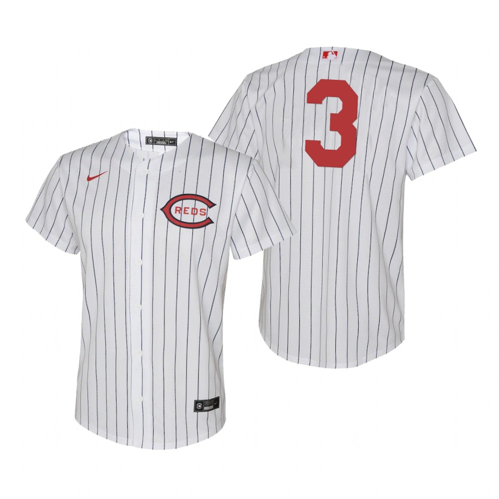 Cincinnati Reds #3 Albert Almora Jr Youth 2022 Field of Dreams MLB Game Jersey - White