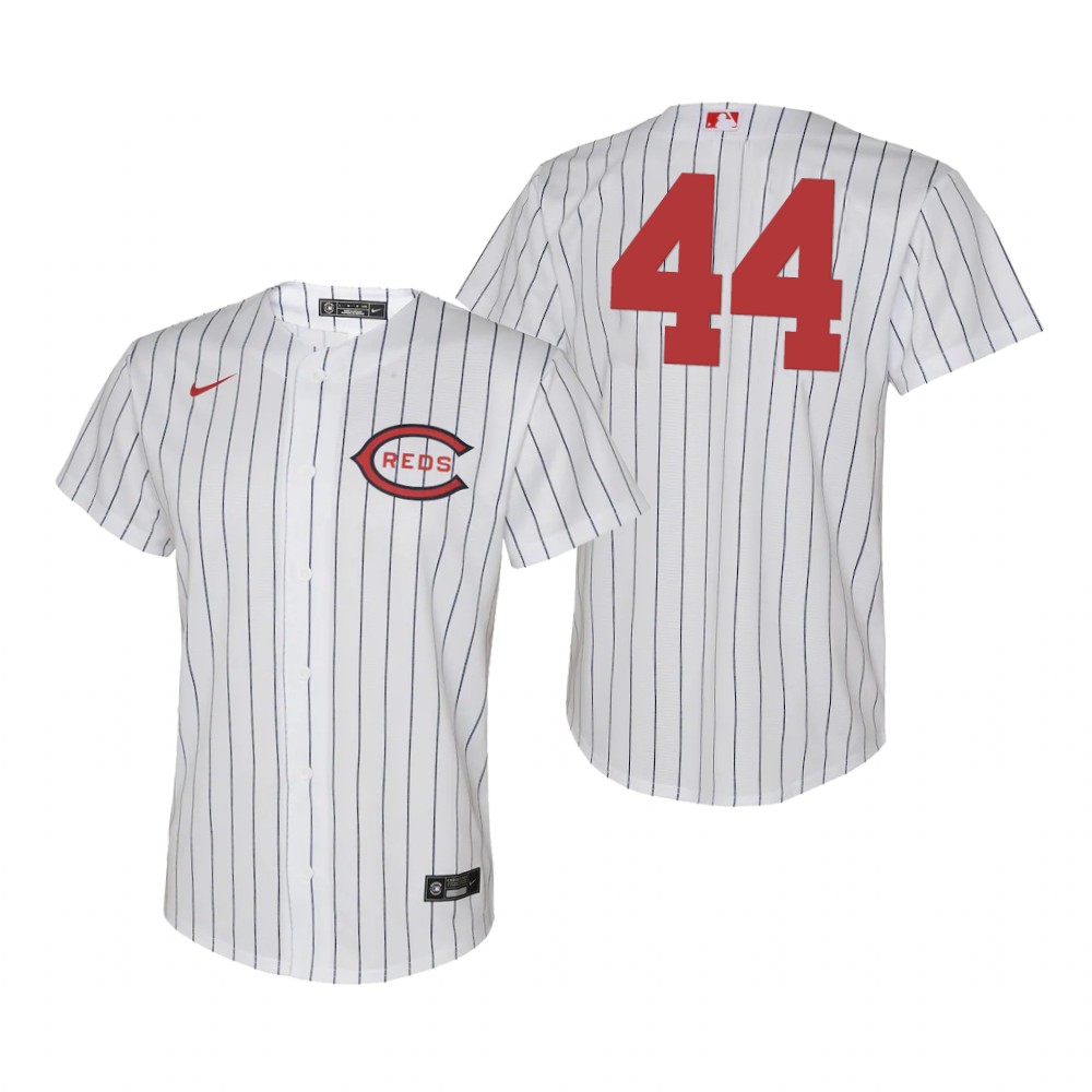 Cincinnati Reds #44 Aristides Aquino Youth 2022 Field of Dreams MLB Game Jersey - White