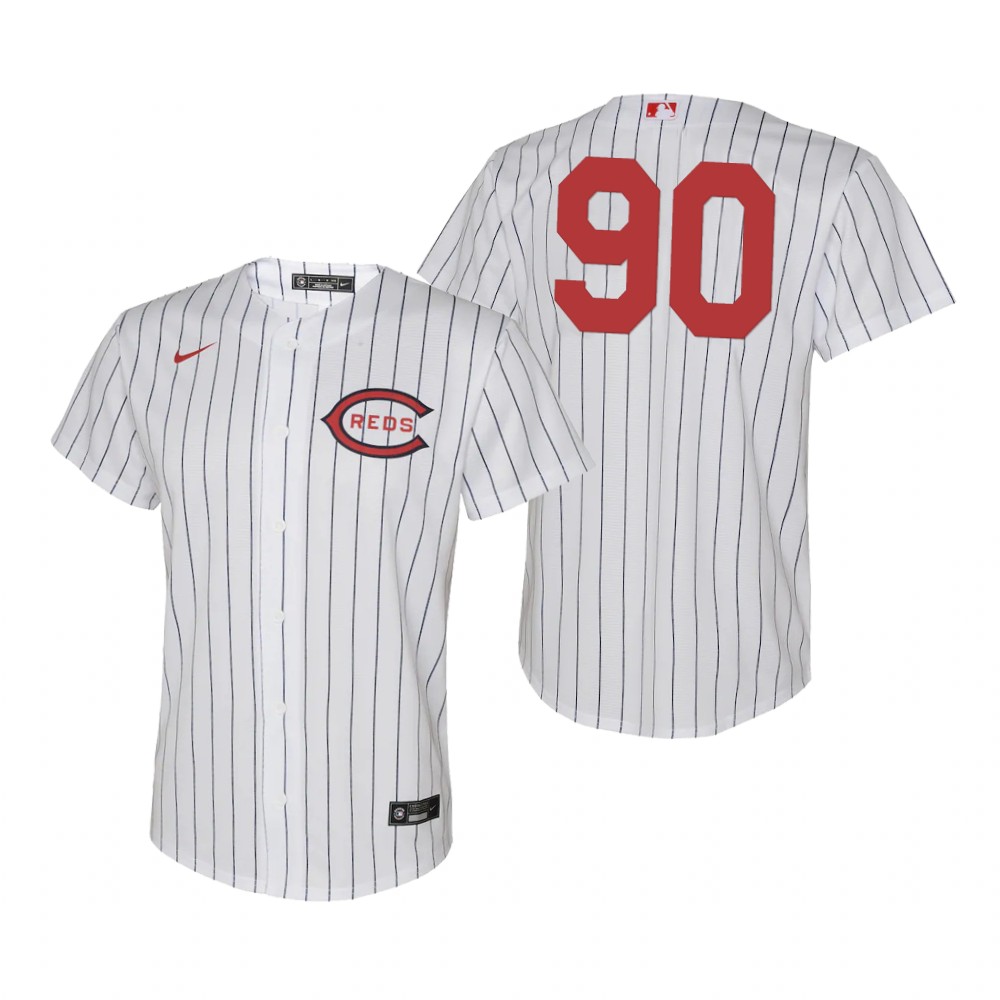 Cincinnati Reds #90 Delino DeShields Youth 2022 Field of Dreams MLB Game Jersey - White