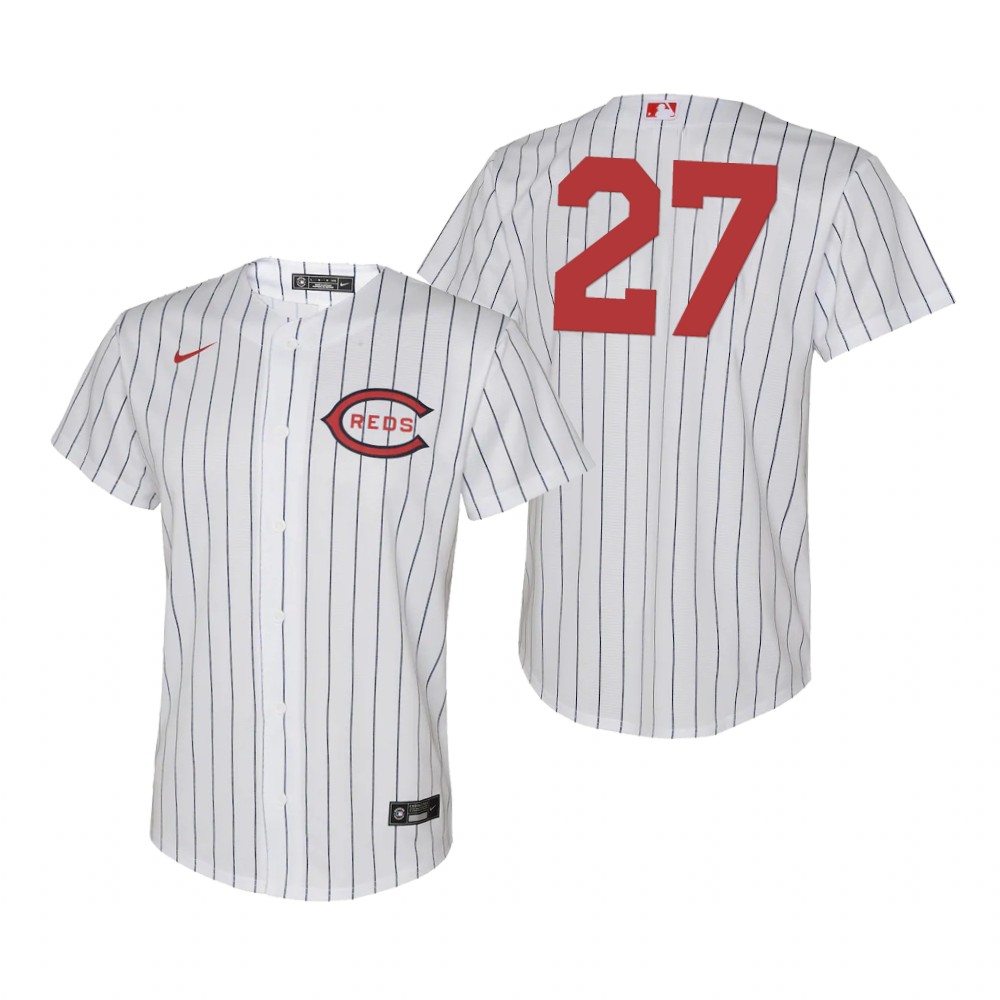 Cincinnati Reds #27 Jake Fraley Youth 2022 Field of Dreams MLB Game Jersey - White