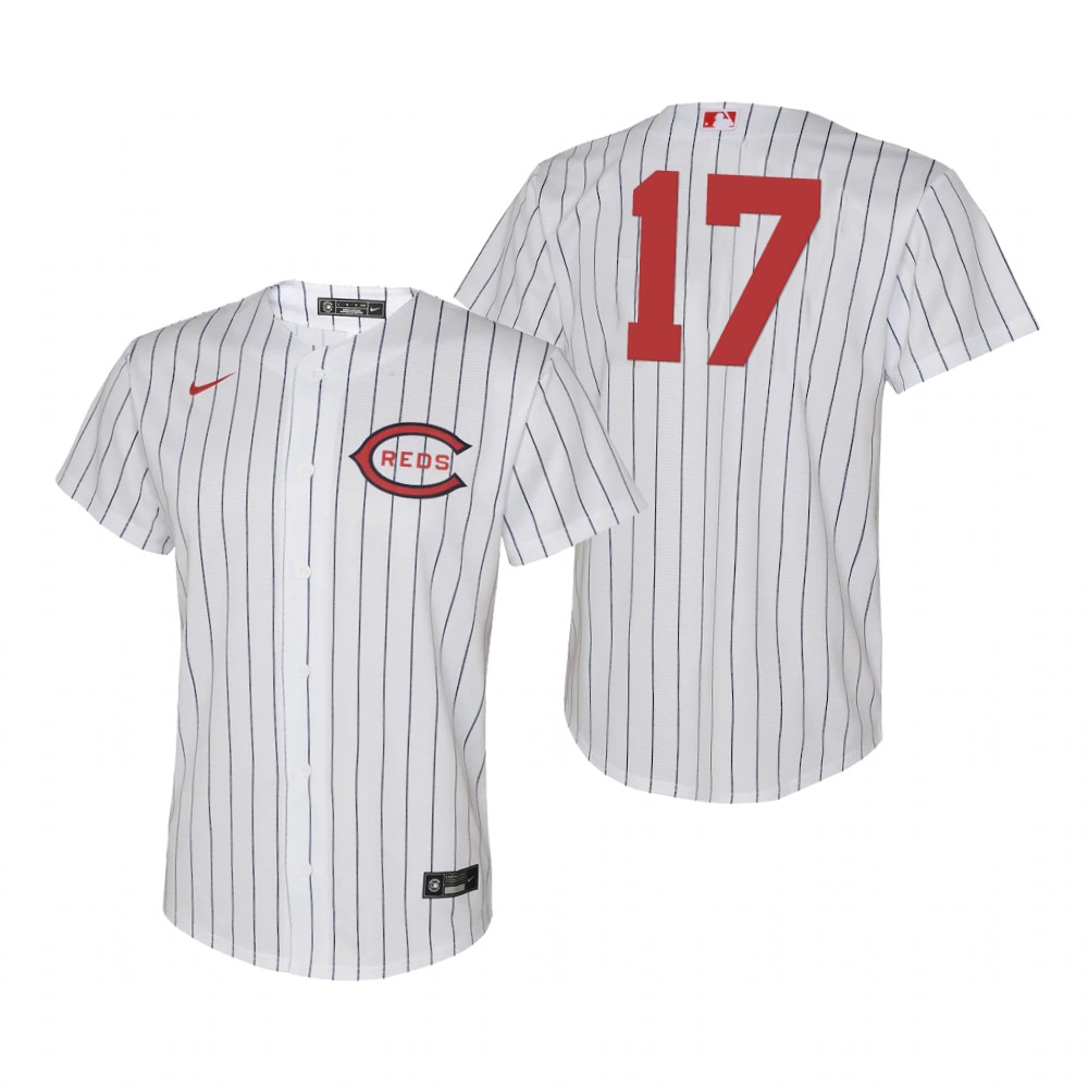 Cincinnati Reds #17 Kyle Farmer Youth 2022 Field of Dreams MLB Game Jersey - White