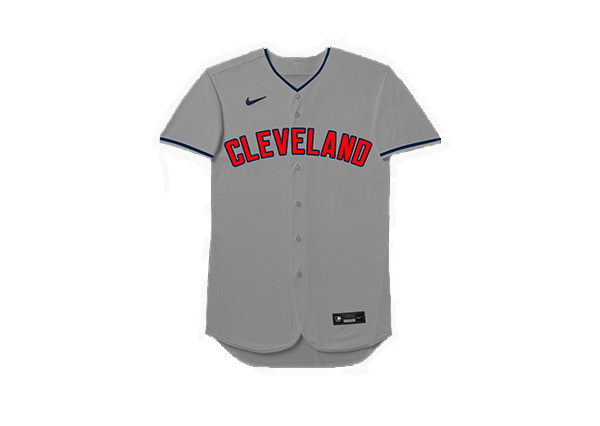 Cleveland Guardians Youth Nike Gray Road 2021 Authentic Official Team MLB Jersey