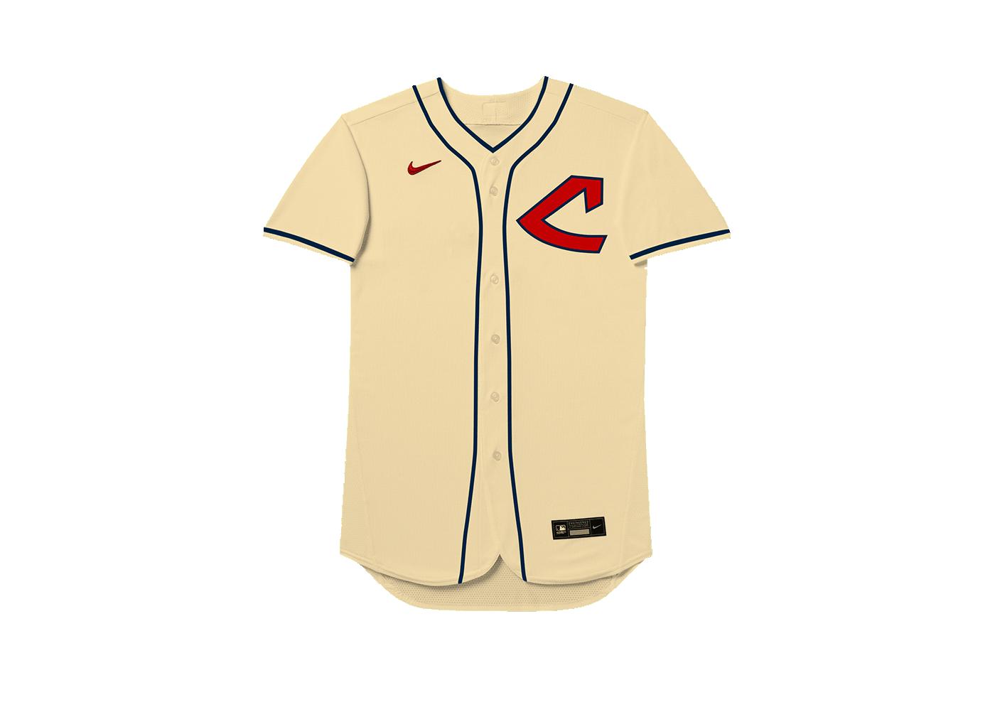 Cleveland Guardians Youth Nike Cream Home 2021 Authentic Team MLB Jersey