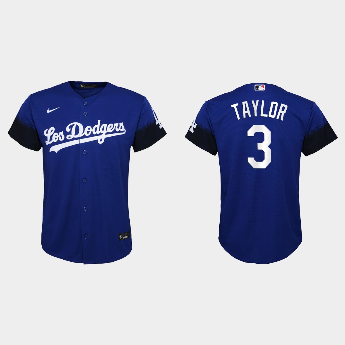 Los Angeles Dodgers #3 Chris Taylor Nike Youth 2021 City Connect MLB Jersey Royal