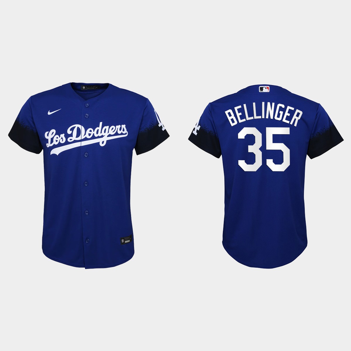 Los Angeles Dodgers #35 Cody Bellinger Nike Youth 2021 City Connect MLB Jersey Royal