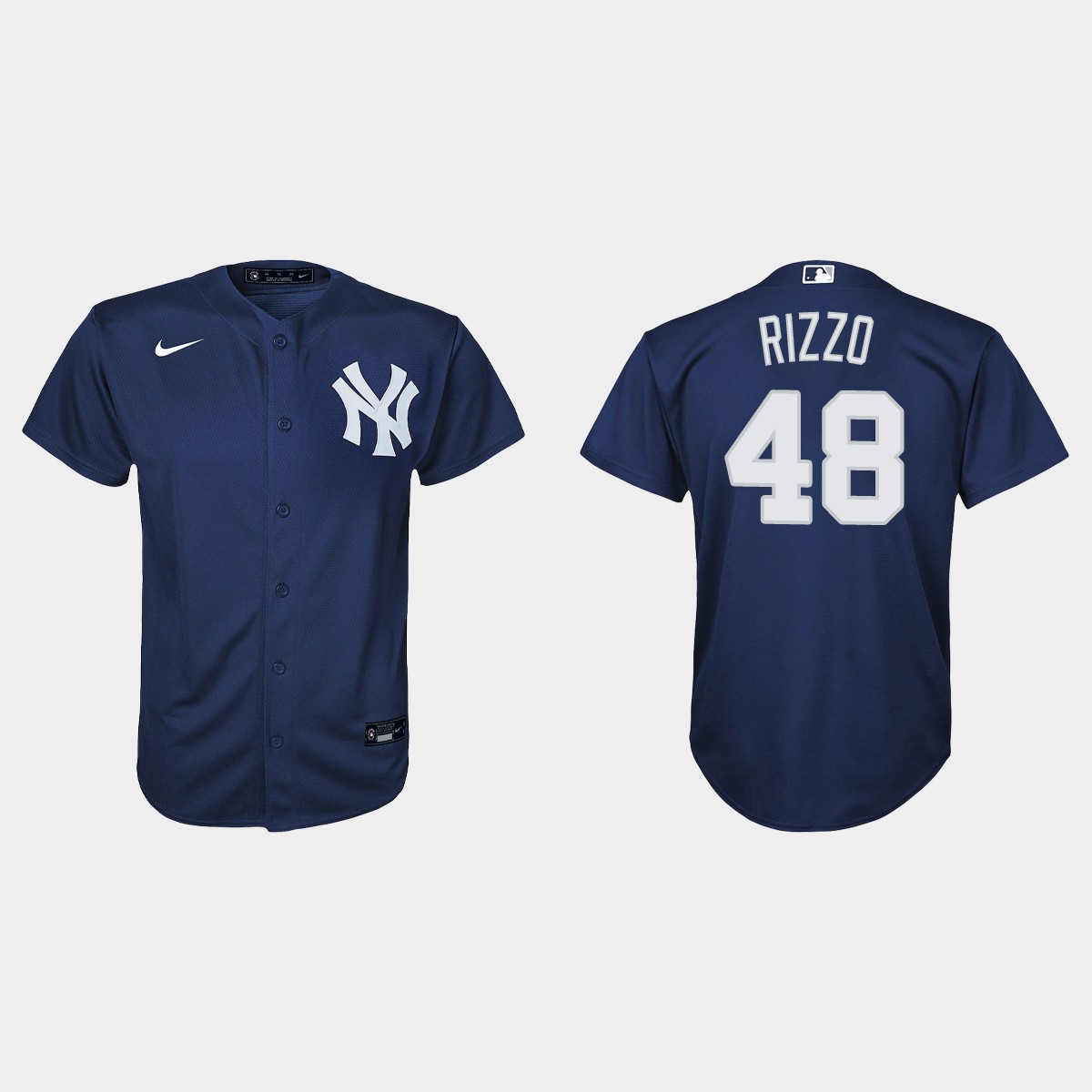 New York Yankees #48 Anthony Rizzo Youth Nike Navy Alternate Jersey