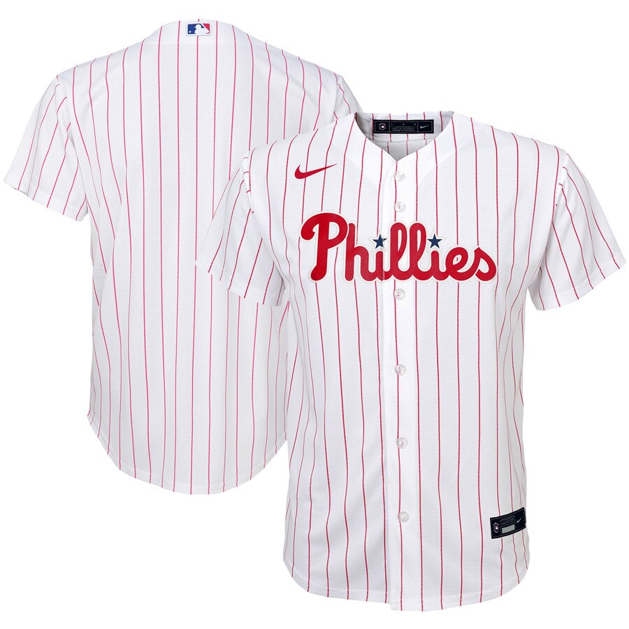 Philadelphia Phillies Nike Youth Home 2020 MLB Team Jersey White