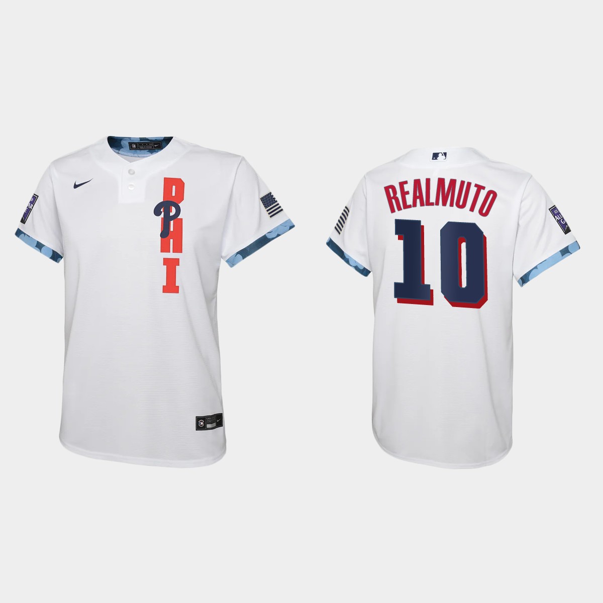 Philadelphia Phillies #10 JT Realmuto Youth 2021 Mlb All Star Game White Jersey