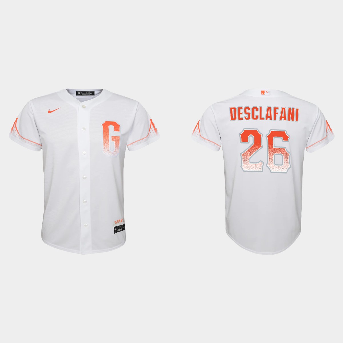 San Francisco Giants #26 Anthony Desclafani Youth 2021 City Connect White Jersey