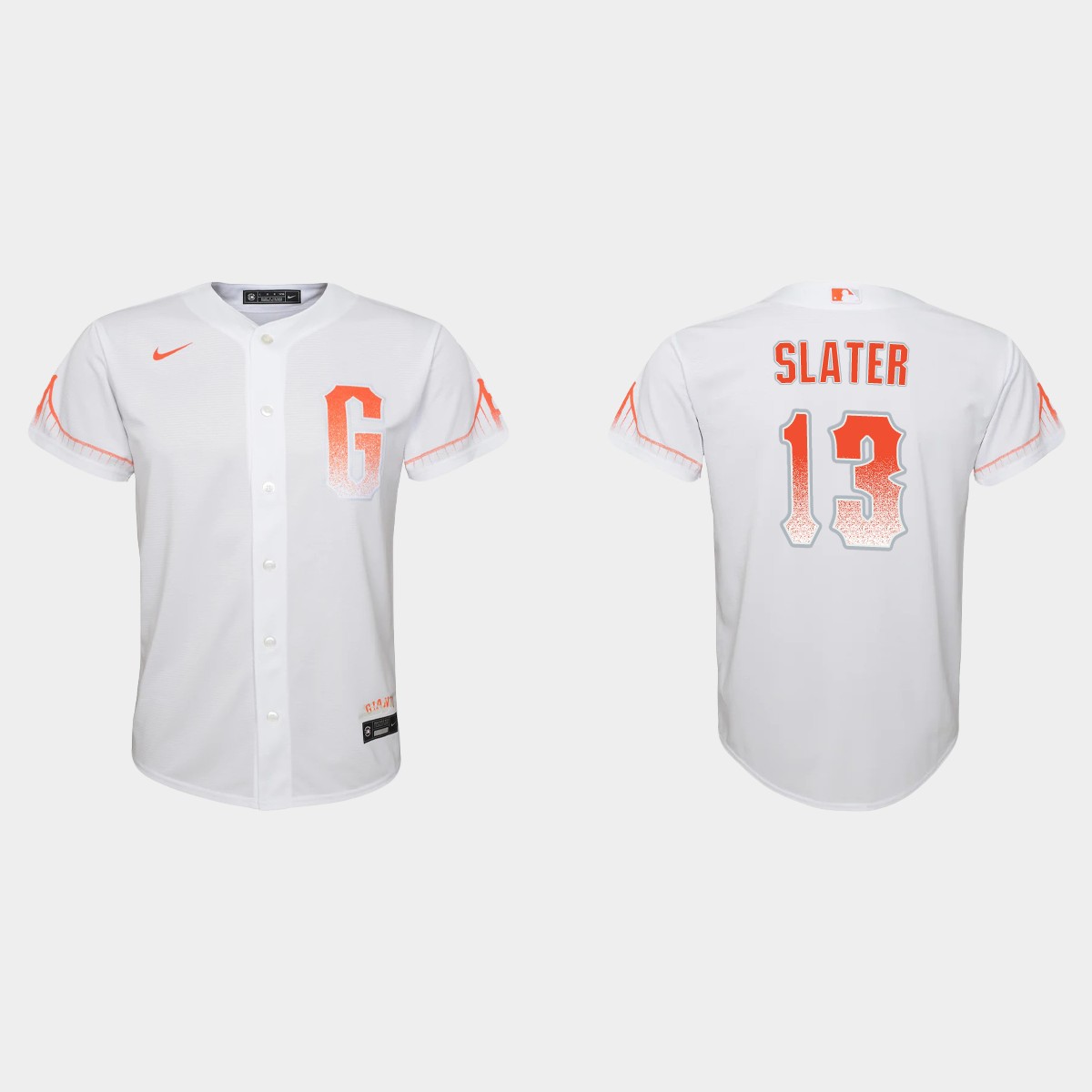 San Francisco Giants #13 Austin Slater Youth 2021 City Connect White Jersey