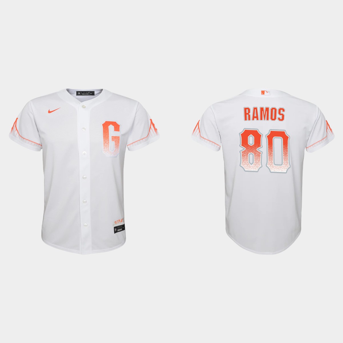 San Francisco Giants #80 Heliot Ramos Youth 2021 City Connect White Jersey