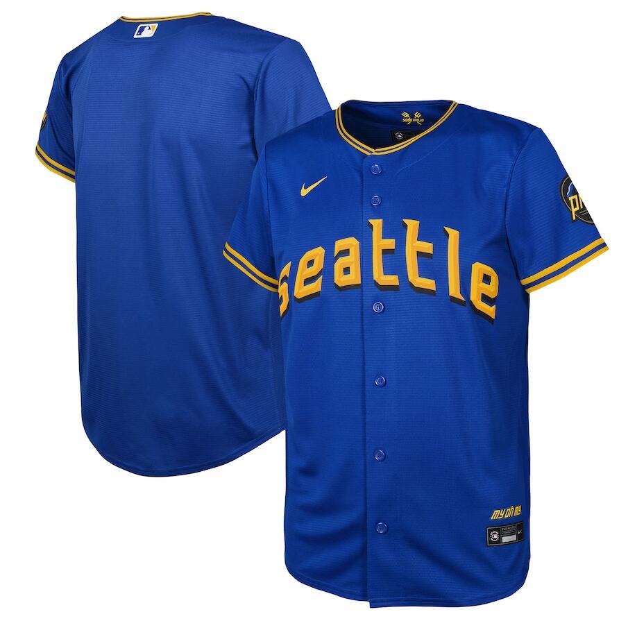 Seattle Mariners Blank Youth Nike Royal 2023 City Connect Player Jersey