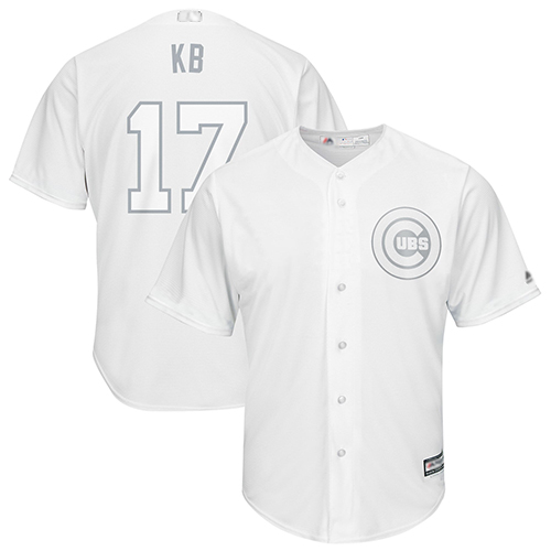 Cubs #17 Kris Bryant White 