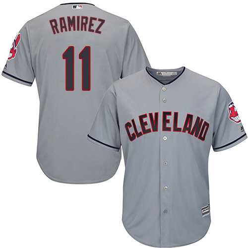 Guardians #11 Jose Ramirez Grey New Cool Base Stitched MLB Jersey