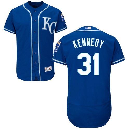 Royals #31 Ian Kennedy Royal Blue Flexbase Authentic Collection Stitched MLB Jersey