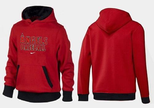 Los Angeles Angels Pullover Hoodie Red & Black