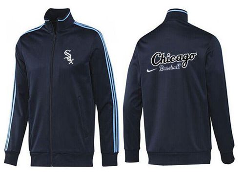 MLB Chicago White Sox Zip Jacket Dark Blue_2