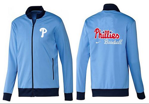 MLB Philadelphia Phillies Zip Jacket Light Blue