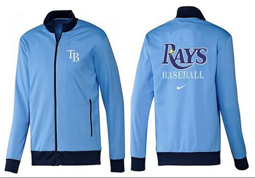 MLB Tampa Bay Rays Zip Jacket Light Blue