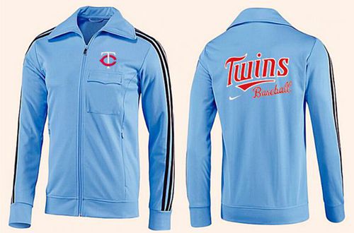 MLB Minnesota Twins Zip Jacket Light Blue