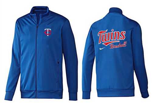 MLB Minnesota Twins Zip Jacket Blue_1