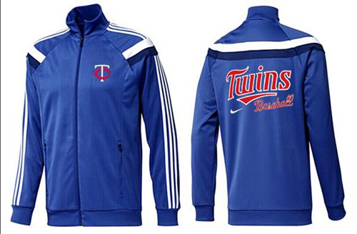 MLB Minnesota Twins Zip Jacket Blue_3