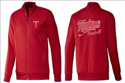 MLB Minnesota Twins Zip Jacket Red