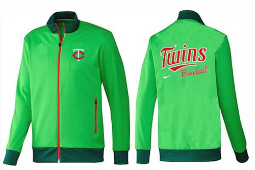 MLB Minnesota Twins Zip Jacket Green