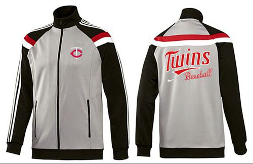 MLB Minnesota Twins Zip Jacket Grey