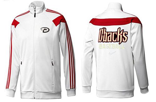 MLB Arizona Diamondbacks Zip Jacket White_2