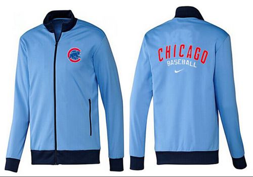 MLB Chicago Cubs Zip Jacket Light Blue