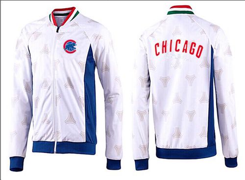 MLB Chicago Cubs Zip Jacket White_4