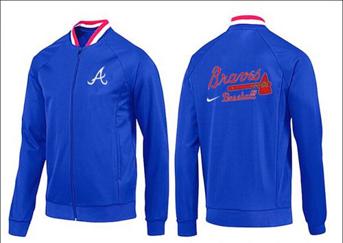 MLB Atlanta Braves Zip Jacket Blue_1