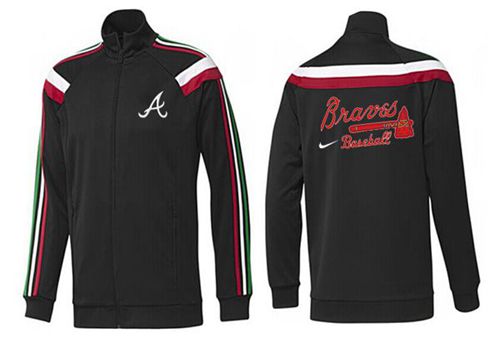 MLB Atlanta Braves Zip Jacket Black_1