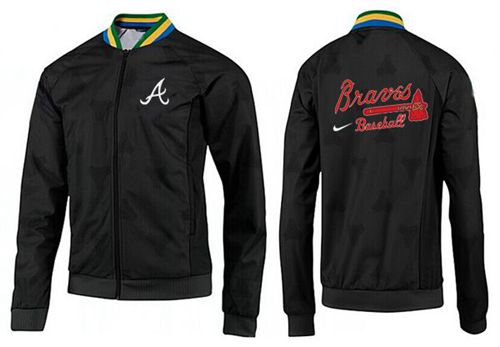 MLB Atlanta Braves Zip Jacket Black_2