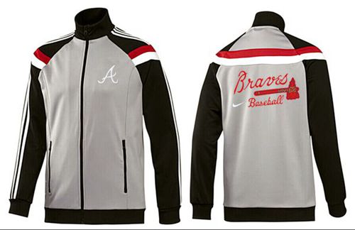 MLB Atlanta Braves Zip Jacket Grey