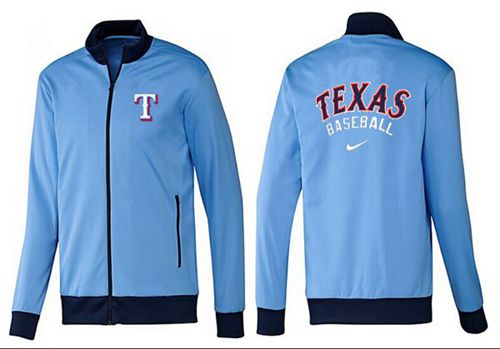 MLB Texas Rangers Zip Jacket Light Blue