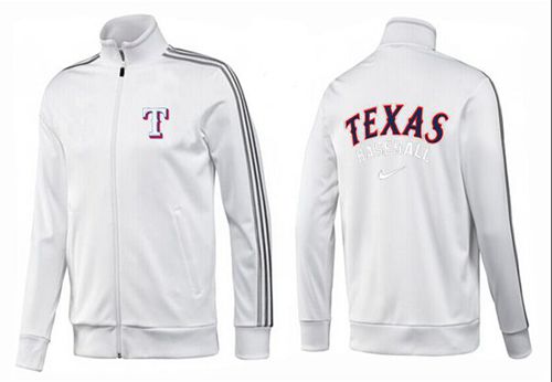 MLB Texas Rangers Zip Jacket White_1