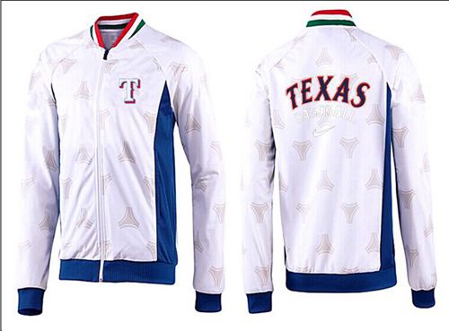 MLB Texas Rangers Zip Jacket White_3