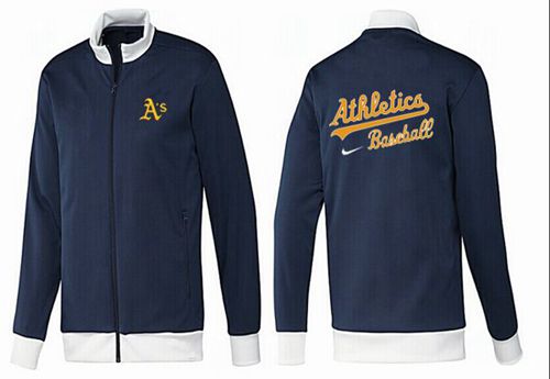 MLB Oakland Athletics Zip Jacket Dark Blue_1