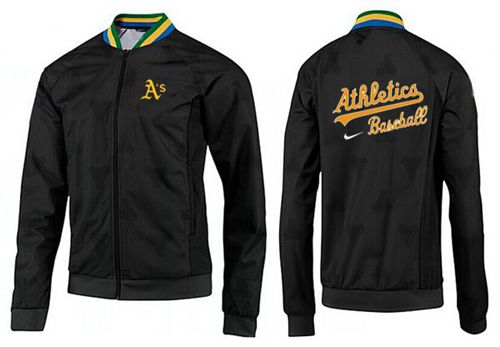 MLB Oakland Athletics Zip Jacket Black_2