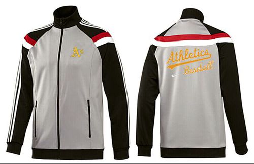 MLB Oakland Athletics Zip Jacket Grey