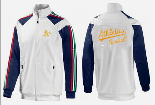 MLB Oakland Athletics Zip Jacket White